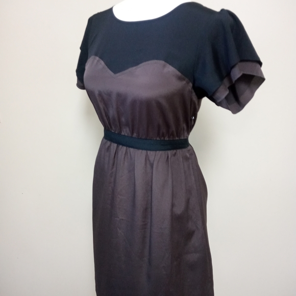 Mossimo Brown Black Tie Back Fit & Flare Dress - Picture 4 of 11